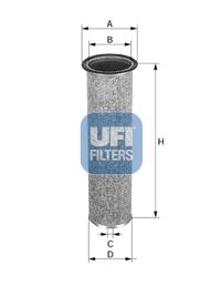 UFI 27.180.00 Motor Hava Filtresi - BM TRACTORS BETTER uyumlu