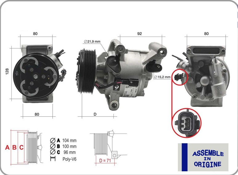 Kompresör - GUARNITAUTO - 51326 Ürün Görseli