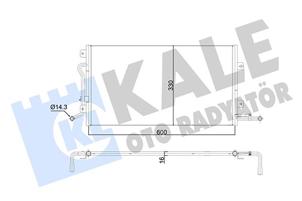 KALE OTO RADYATÖR 350585 İklimlendirme Sistemi Klima Radyatörü