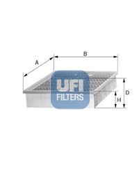 UFI 30.893.03 Motor Hava Filtresi - MERCEDES-BENZ 190 (W201) uyumlu
