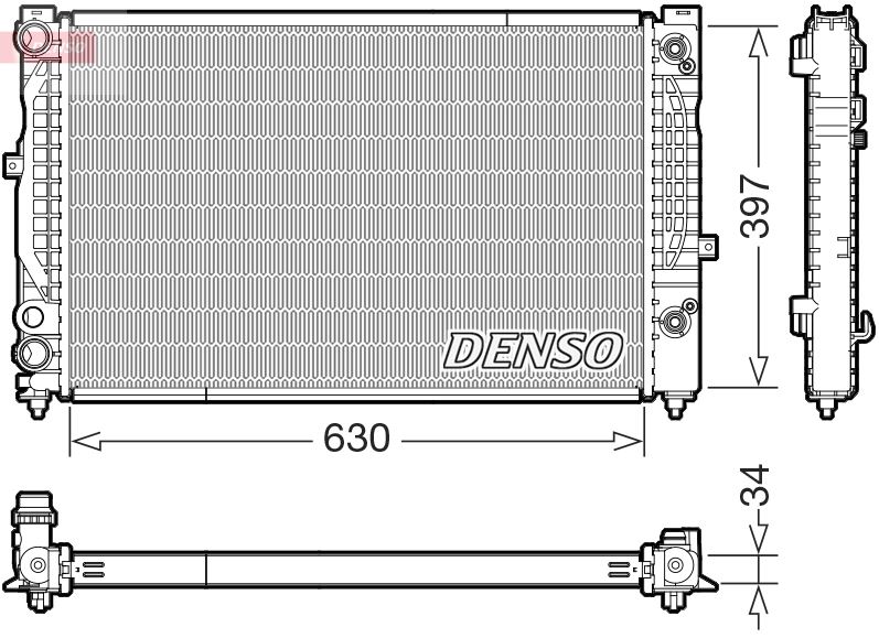 DENSO DRM32056 Soğutma Sistemi Su Soğutucu & Parçaları - AUDI A4 B5 (8D2) uyumlu