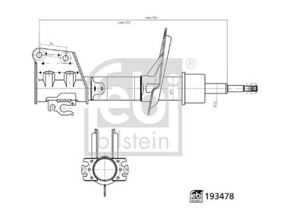 FEBI BILSTEIN 193478 Süspansiyon Sistemi Amortisör - FIAT DOBLO MPV (119_, 223_) uyumlu