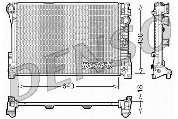 DENSO DRM17005 Soğutma Sistemi Su Soğutucu & Parçaları - MERCEDES-BENZ C-SERISI T-Model (S204) uyumlu