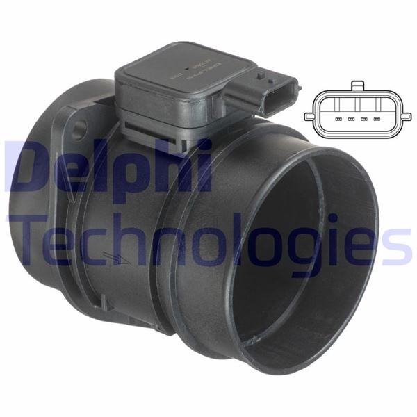 DELPHI AF10628-12B1 Motor Hava Kütle Ölçer (MAF Sensörü) - RENAULT MEGANE III Hatchback (BZ0/1_, B3_) uyumlu