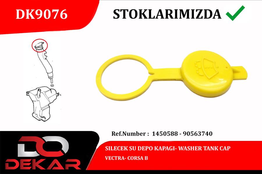Silecek Su Deposu Kapağı - DEKAR - DK9076 Ürün Görseli
