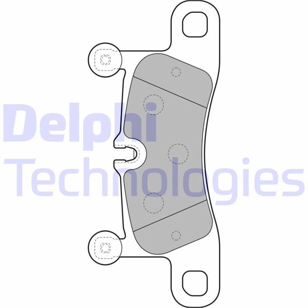 DELPHI LP2233 Fren Sistemleri Fren Balatası - PORSCHE CAYENNE (92A) uyumlu