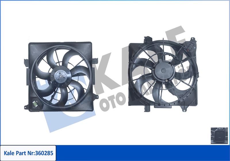 KALE OTO RADYATÖR 360285 Soğutma Sistemi Fan - HYUNDAI ix35 (LM, EL, ELH) uyumlu