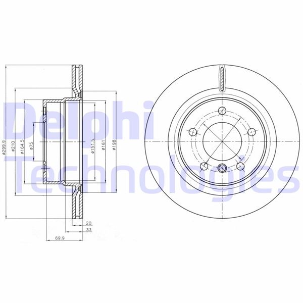 DELPHI BG4293C Fren Sistemleri Fren Diski - BMW 1 Coupe (E82) uyumlu