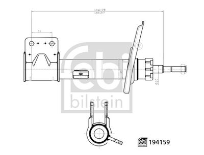 FEBI BILSTEIN 194159 Süspansiyon Sistemi Amortisör - CITROËN BERLINGO MULTISPACE (B9) uyumlu