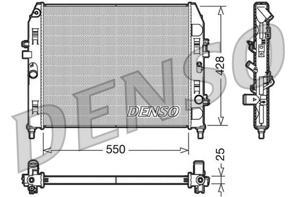 DENSO DRM44008 Soğutma Sistemi Su Soğutucu & Parçaları - MAZDA MX-5 III (NC) uyumlu