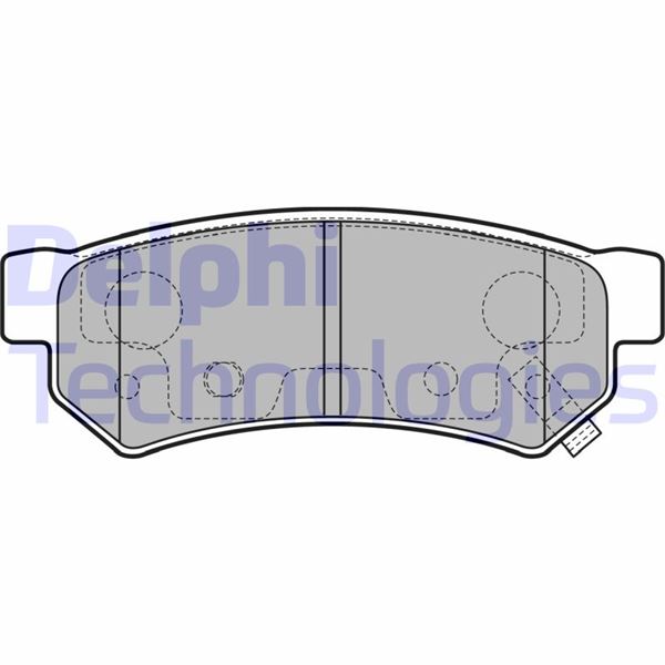 DELPHI LP3305 Fren Sistemleri Fren Balatası - CHEVROLET SPARK (M300) uyumlu