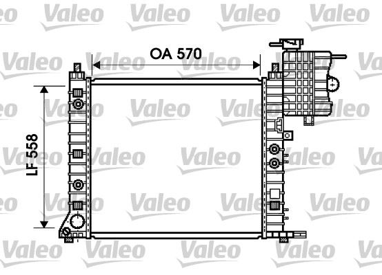 VALEO 734806 Soğutma Sistemi Su Soğutucu & Parçaları - MERCEDES-BENZ VITO Minibüs/Otobüs (W638) uyumlu