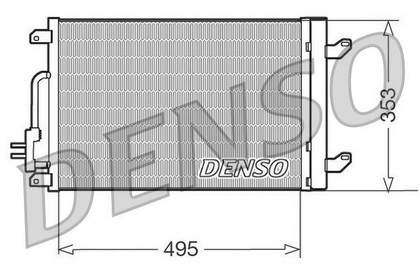 DENSO DCN13015 İklimlendirme Sistemi Klima Radyatörü - LANCIA LYBRA (839_) uyumlu