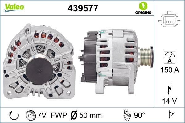 VALEO 439577 Elektrik Sistemi Alternatör - RENAULT MEGANE II (BM0/1_, CM0/1_) uyumlu