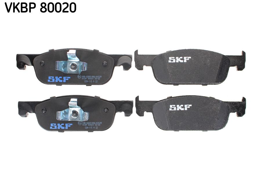 SKF VKBP 80020 Fren Sistemleri Fren Balatası - DACIA SANDERO II uyumlu
