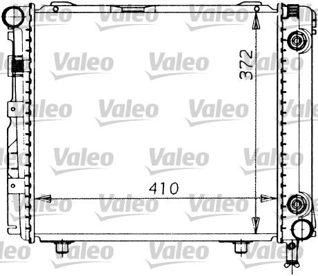 VALEO 819201 Soğutma Sistemi Su Soğutucu & Parçaları - MERCEDES-BENZ 124 Sedan (W124) uyumlu