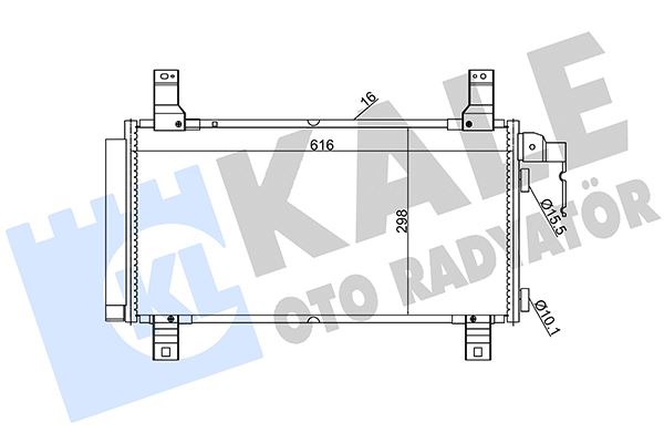 KALE OTO RADYATÖR 392100 İklimlendirme Sistemi Klima Radyatörü - MAZDA 6 Hatchback (GG) uyumlu