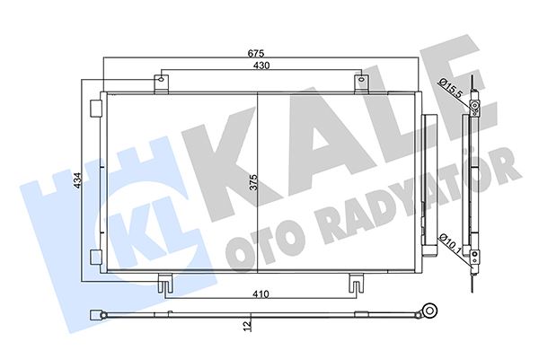 KALE OTO RADYATÖR 357950 İklimlendirme Sistemi Klima Radyatörü - SUZUKI SX4 S-CROSS (JY) uyumlu