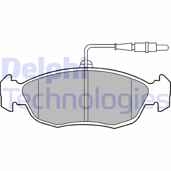 DELPHI LP793 Fren Sistemleri Fren Balatası - PEUGEOT 106 I (1A, 1C) uyumlu
