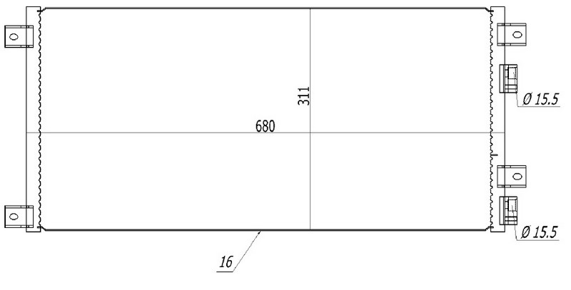 Klima Radyatörü - CIV804016 Ürün Görseli