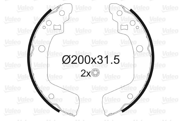 VALEO 564160 Fren Sistemleri Fren Pabucu - SUZUKI SWIFT III (MZ, EZ) uyumlu