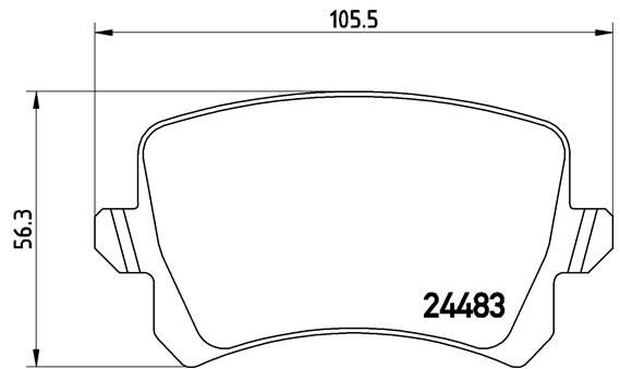 BREMBO P 85 109 Fren Sistemleri Fren Balatası - VW PASSAT B7 (362) uyumlu