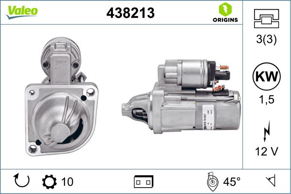 VALEO 438213 Elektrik Sistemi Marş Motoru - BMW 3 Coupe (E92) uyumlu