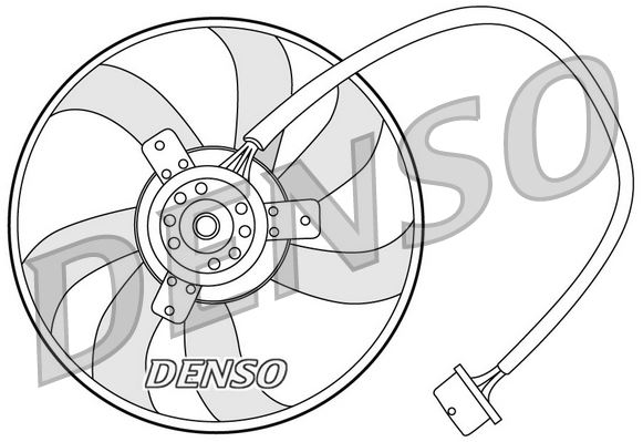 DENSO DER32003 Soğutma Sistemi Fan - VW GOLF IV (1J1) uyumlu