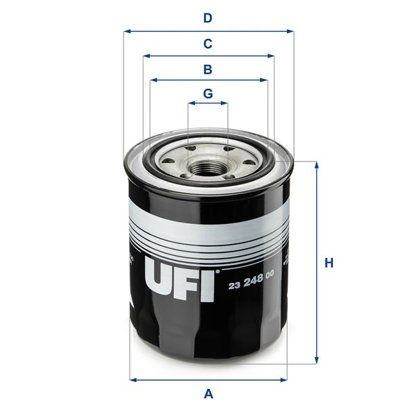 UFI 23.248.00 Motor Yağ Filtresi - VW TARO uyumlu