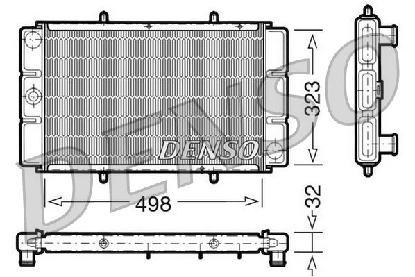 DENSO DRM24010 Soğutma Sistemi Su Soğutucu & Parçaları - ROVER 200 I Sedan (XH) uyumlu