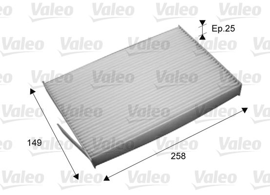VALEO 715709 İklimlendirme Sistemi Polen Filtresi - NISSAN LEAF (ZE0) uyumlu