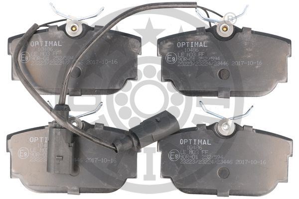 OPTIMAL BP-10486 Fren Sistemleri Fren Balatası - VW TRANSPORTER T4 Minibüs/Otobüs (70B, 70C, 7DB, 7DK, 70J, 70K, uyumlu