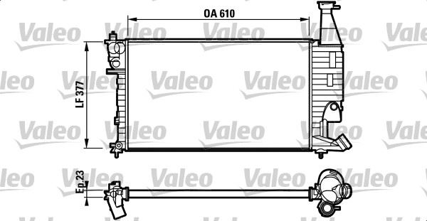 VALEO 732563 Soğutma Sistemi Su Soğutucu & Parçaları - CITROËN BERLINGO / BERLINGO FIRST Kasa/büyük limuzin (M_) uyumlu