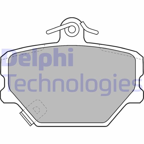 DELPHI LP1465 Fren Sistemleri Fren Balatası - SMART FORTWO Coupe (451) uyumlu
