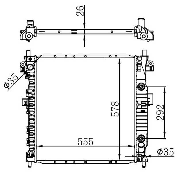 Su Radyatörü - BSS027026 Ürün Görseli