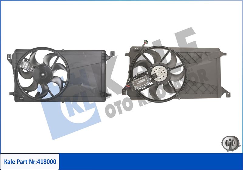 KALE OTO RADYATÖR 418000 Soğutma Sistemi Fan - VOLVO C30 (533) uyumlu