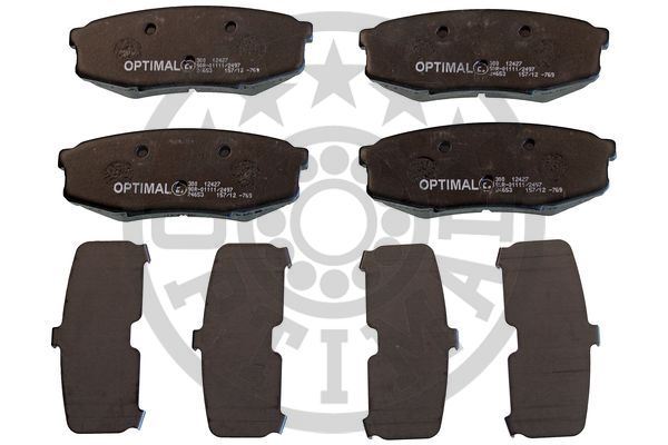 OPTIMAL BP-12427 Fren Sistemleri Fren Balatası - TOYOTA LAND CRUISER 200 (_J2_) uyumlu