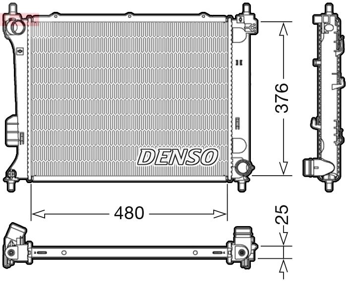 DENSO DRM41011 Soğutma Sistemi Su Soğutucu & Parçaları - HYUNDAI i20 I (PB, PBT) uyumlu