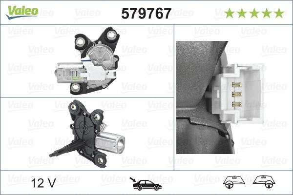 VALEO 579767 Kaporta & Gövde Parçaları Cam Silecek Mekanizması - CITROËN BERLINGO MULTISPACE (B9) uyumlu