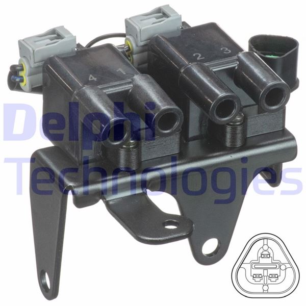 DELPHI GN10829-12B1 Ateşleme Sistemi Ateşleme Bobini - HYUNDAI ATOS (MX) uyumlu