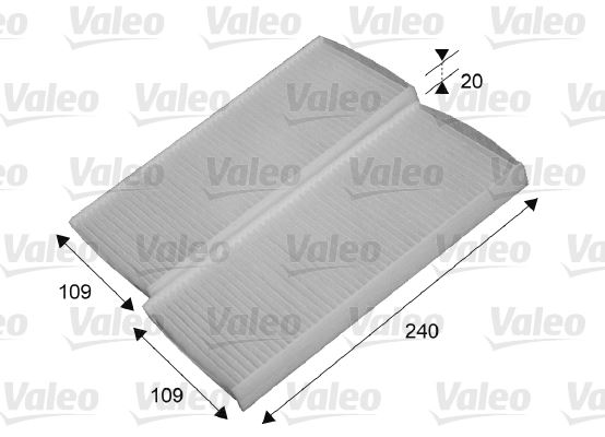 VALEO 715649 İklimlendirme Sistemi Polen Filtresi - RENAULT KANGOO Express (FW0/1_) uyumlu