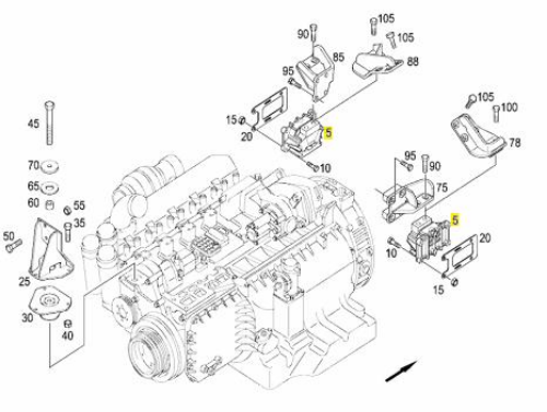 Motor Kulağı - MERCEDES ORIJINAL - A6292400217
