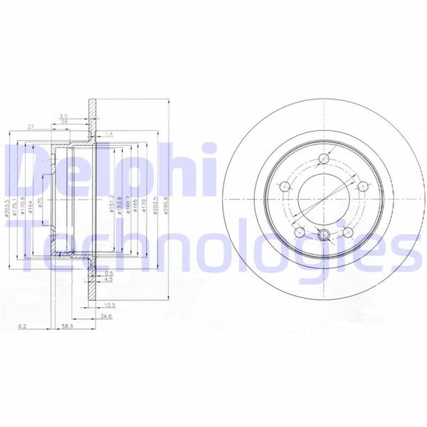 DELPHI BG3960 Fren Sistemleri Fren Diski - BMW 3 (E90) uyumlu