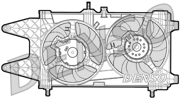 DENSO DER09037 Soğutma Sistemi Fan - FIAT PUNTO (188_) uyumlu