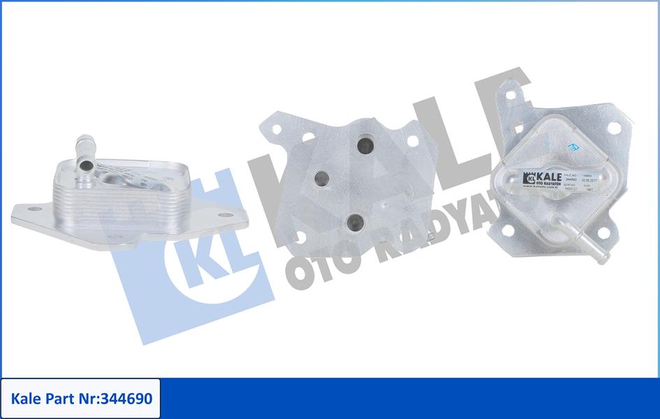 KALE OTO RADYATÖR 344690 Motor Yağ Soğutucusu - TOYOTA VERSO S (_P12_) uyumlu