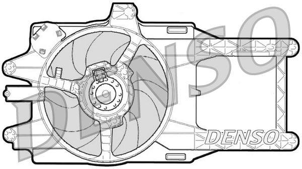 DENSO DER13001 Soğutma Sistemi Fan - LANCIA Y (840_) uyumlu