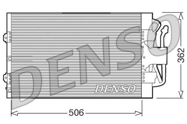 DENSO DCN10004 İklimlendirme Sistemi Klima Radyatörü - FORD FIESTA III (GFJ) uyumlu