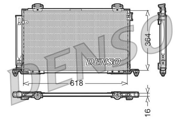 DENSO DCN50015 İklimlendirme Sistemi Klima Radyatörü - TOYOTA AVENSIS Sedan (_T25_) uyumlu