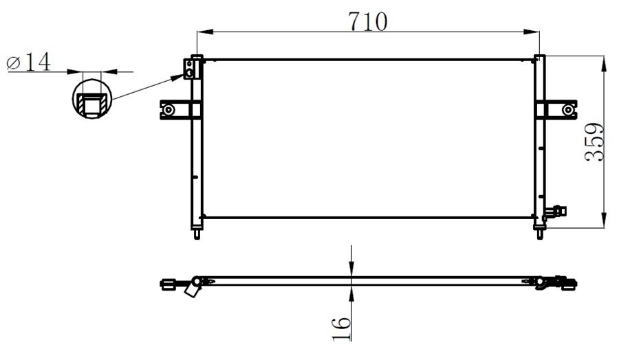 Klima Radyatörü - CNI401016 Ürün Görseli