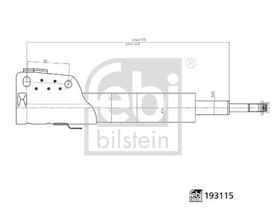 FEBI BILSTEIN 193115 Süspansiyon Sistemi Amortisör - MERCEDES-BENZ SPRINTER 3,5-t Panelvan/Van (B906) uyumlu